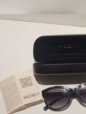 Coach Women's Sunglasses Black HC8297U L1149 With Case